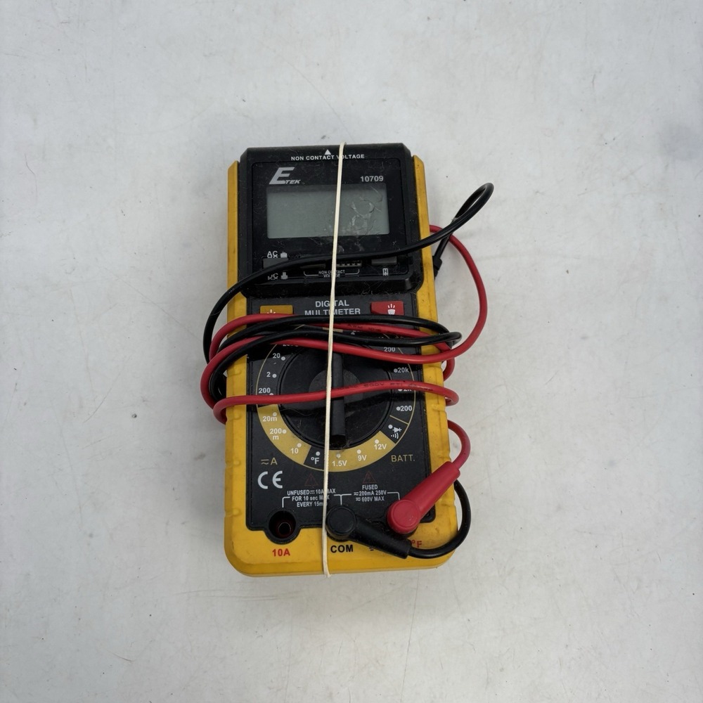 ETEK Professional Multimeter Model 10709 - Tested Working